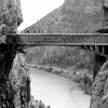 Black And White Caminito Del Rey Bridge Diamond Painting