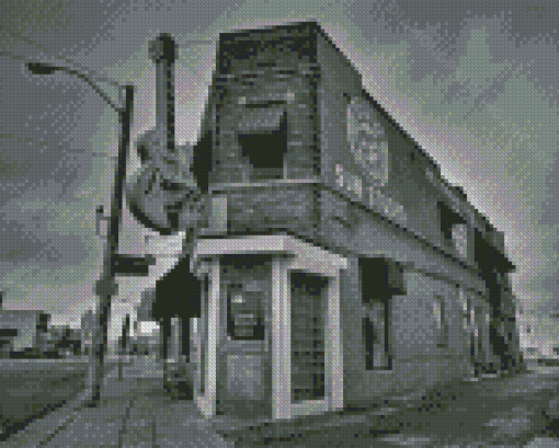 Black And White Sun Studio In Memphis Diamond Painting