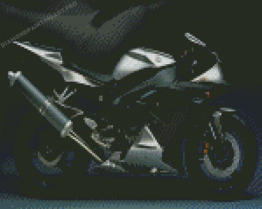 Black And White Yamaha YZF R1 Diamond Painting