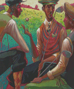 Black Golfer Players Diamond Painting