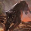 Black Jaguar Animal Diamond Painting