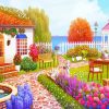 Blooming Garden House Diamond Painting