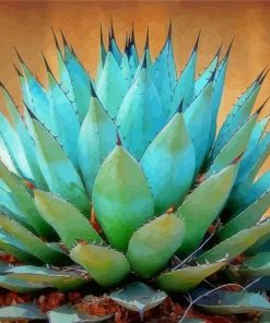 Blue Agave Plant Diamond Painting