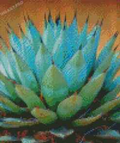 Blue Agave Plant Diamond Painting