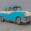 Blue Ford Fairlane Car Diamond Painting