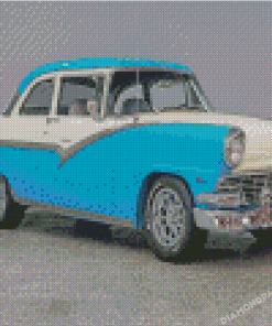 Blue Ford Fairlane Car Diamond Painting