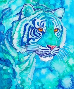 Blue Tiger Art Diamond Painting