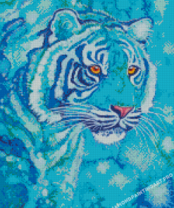 Blue Tiger Art Diamond Painting