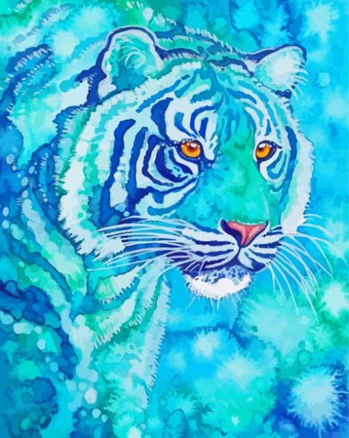 Blue Tiger Art Diamond Painting