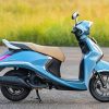 Blue Yamaha Fascino Motorcycle Diamond Painting