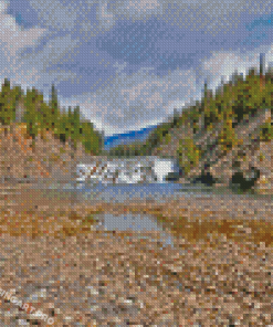 Bow Falls Canada Landscape Diamond Painting