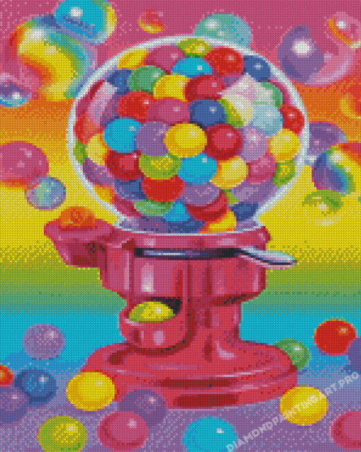 Bubblegum Machine Diamond Painting