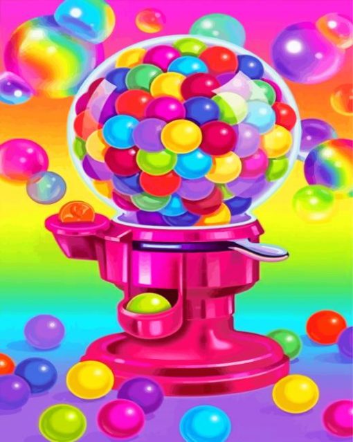 Bubblegum Machine Diamond Painting