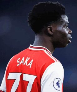 Bukayo Saka Side Profile Diamond Painting