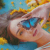 Butterfly And Girl Diamond Painting