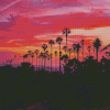 California Pink Sunset Diamond Painting