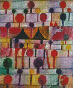 Camel In Rhyrhmic Landscape With Trees Paul Klee Diamond Painting