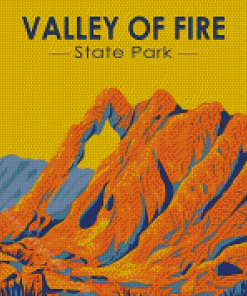 Valley Of Fire Poster Art Diamond Painting