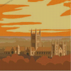 Canterbury City In England Poster Diamond Painting