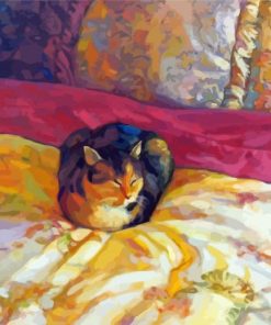 Cat Bed Diamond Painting