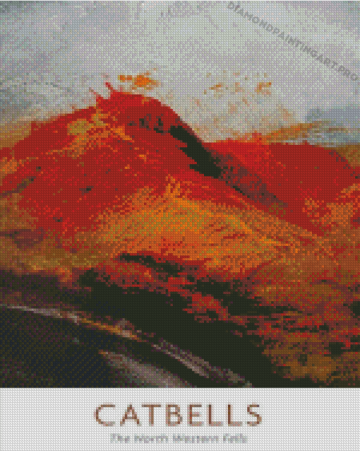 Catbells Poster Art Diamond Painting