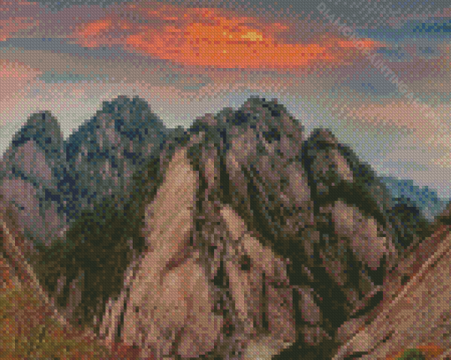 China Yellow Mountain Diamond Painting