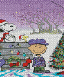 Christmas Charlie Brown Art Diamond Painting