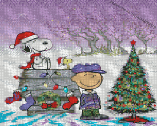 Christmas Charlie Brown Art Diamond Painting