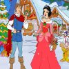 Christmas Snow White And Prince Charming Diamond Painting