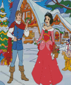 Christmas Snow White And Prince Charming Diamond Painting