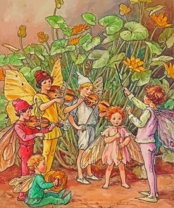 Cicely Mary Barker Fairy Orchestra Diamond Painting