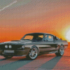 Classic Grey Shelby Mustang Car Diamond Painting