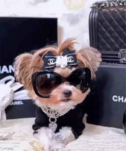 Classy Chanel Dog Diamond Painting