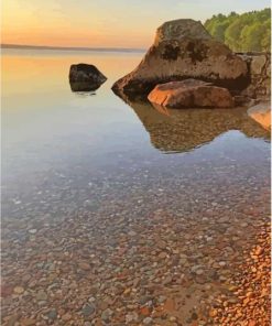 Clear Water In Sebago Lake Maine Diamond Painting