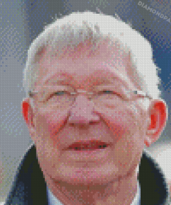 Close Up Alex Ferguson Diamond Painting