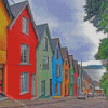 Aesthetic Cobh Town Colorful Houses Diamond Painting