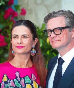 Colin Firth And His Wife Diamond Painting