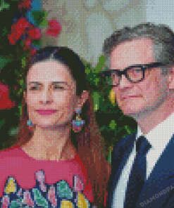 Colin Firth And His Wife Diamond Painting