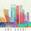 Colorful Abu Dhabi Poster Art Diamond Painting