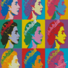 Colorful Queen Elizabeth Andy Warhol Diamond Painting