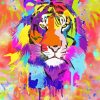 Colorful Splash Tiger Diamond Painting