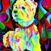 Colorful Westie Dog Art Diamond Painting