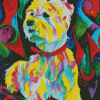 Colorful Westie Dog Art Diamond Painting