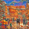 Cool Christmas Small Town Diamond Painting