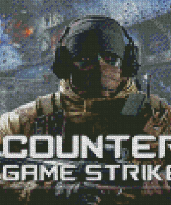 Counter Strike Video Game Diamond Painting