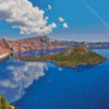 Crater Lake In South Central Oregon Diamond Painting