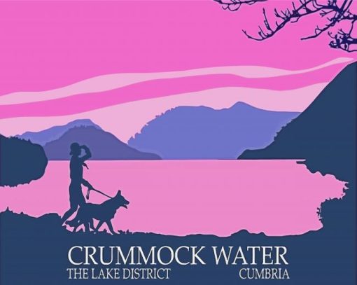 Crummock Water Lake Disctrict Poster Diamond Painting