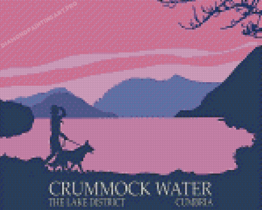 Crummock Water Lake Disctrict Poster Diamond Painting