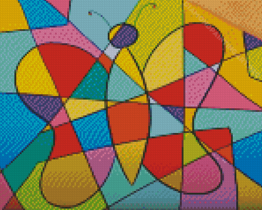 Cubist Butterfly Diamond Painting