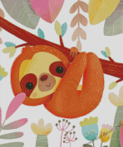 Cute Baby Sloth Diamond Painting